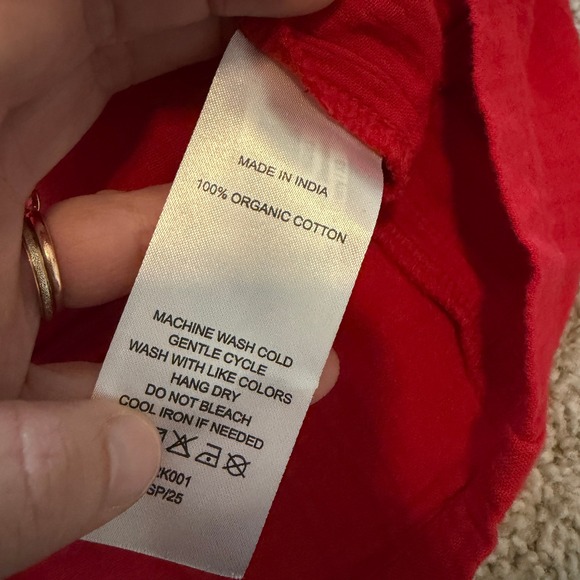 Quince Dress Womens XS Red Organic Cotton Gauze Sleeveless Swing Relaxed Casual - Picture 7 of 10